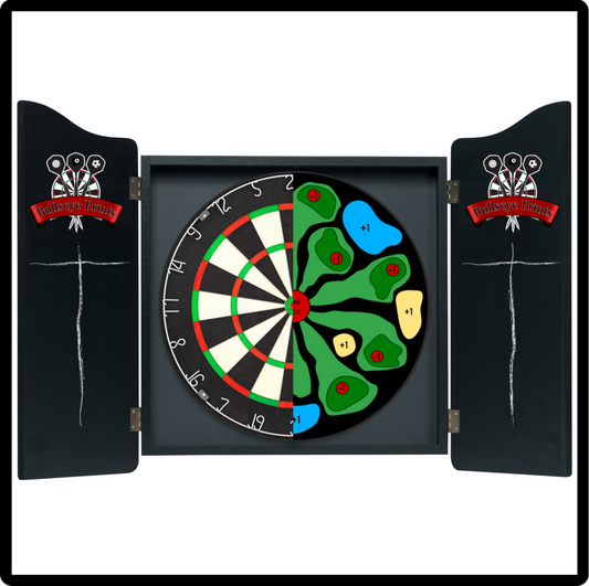 DART-GOLF Dartboard Card Overlay - 6 Golf Course Prints Included